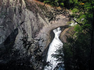 Looking over at upper parts of Harper Falls
