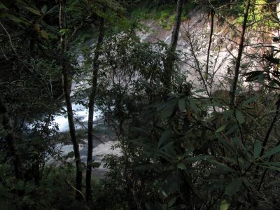 Looking down at the lower part of Harper Falls
