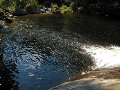 Swimming hole below Harper Falls
