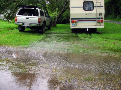 The After Days on Monday after it rained heavily all morning until noon 

