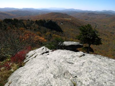View from an overlook near the summit of Grandfather Mountain within the park taken 10-19-2012
