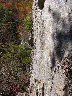 Back on the ledge as John skipped this on his way down
