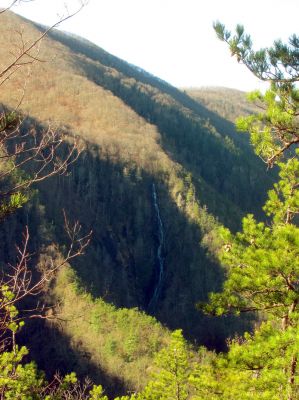Buckeye Falls as seen from Chigger Ridge - Taken Feb 22- 2014
