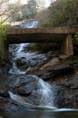Waterfall found on an unnamed creek along the Flat Laurel Creek Trail - Taken 10-22-2014
