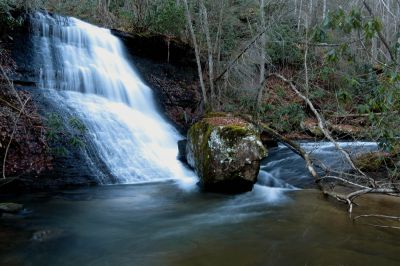 Laurel Branch Falls where that creek enters into Corder Branch which enters into Little Stony Creek (Taken 12-11-2014) 
