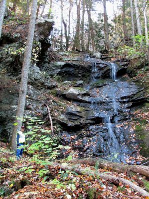 Upper Sill Branch Falls
Dave Aldridge at Upper Sill Branch Falls 11-02-2010
