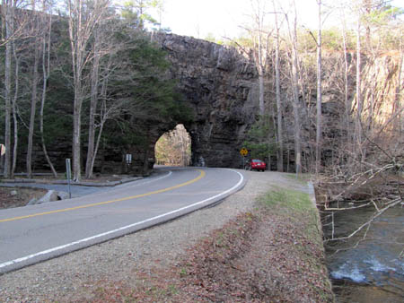 Backbone Rock Natural Tunnel