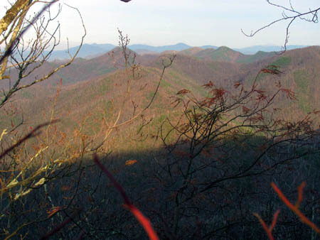 View over Cassi into the Sampson Mountain Wilderness