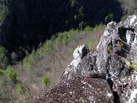 Closer view of the 'Monkeyhead Rock'
