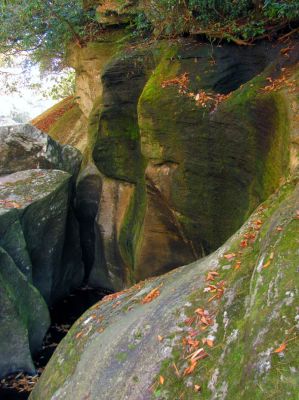 Lower end of the slot canyon 
