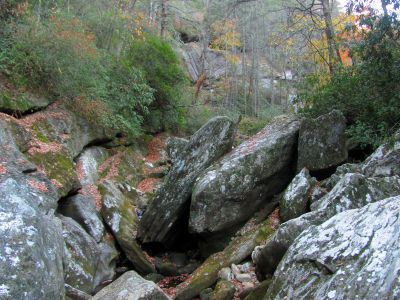 another tight squeeze to go through to continue up the gut ! 
