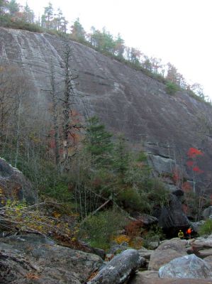 John and Badger at the Bonas Wall 
