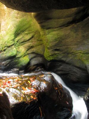 slot canyon falls 
