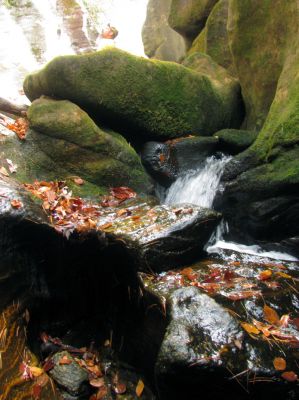 slot canyon falls 
