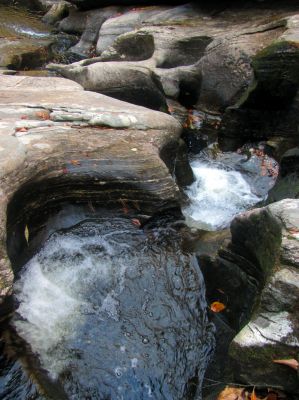 Looking down Granny`s Kitchen Falls 

