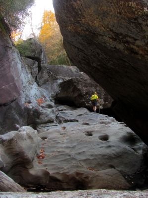 There is always something really cool down in the gut as you continue around each new obstacle ! 

