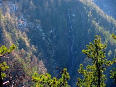 Buckeye Falls as seen from Chigger Ridge - Taken 3-12-2011

