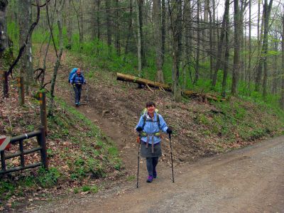 Two southbound section hikers. We provide magic to all,,, 
