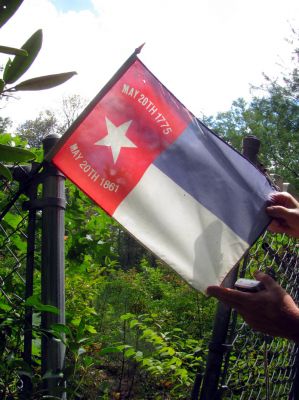 Civil War Flag at the old graveyard
