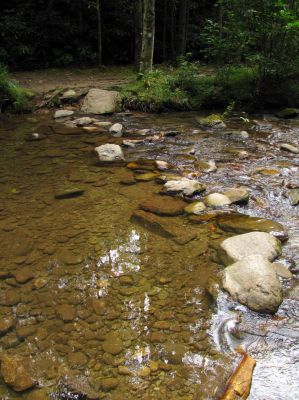creek crossing on Gragg Prong Creek
