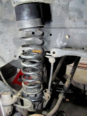 one rear coil done 
