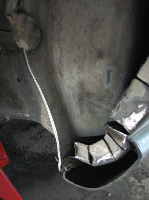 Pinch weld ground back a lot 
