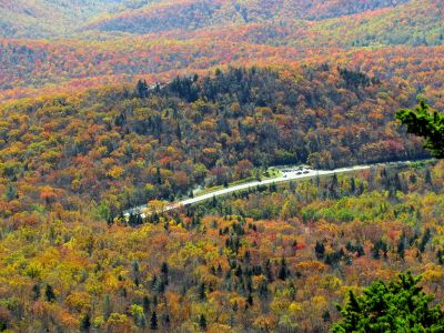 View of Beacon Heights from the mile high swinging bridge taken 10-19-2012
