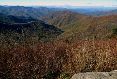 View during the ascent of Sam Knob Taken 10-22-2014
