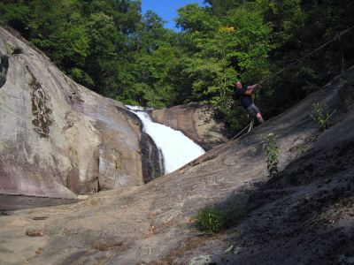 Harper Falls
RAT climbing the rope from the base of Harper Falls Taken September 2012  
