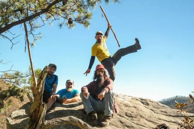 Group shot  on the top of the Rhino Cliffs (Photo by John Forbes) 
