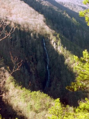 Buckeye Falls as seen from Chigger Ridge - Taken Feb 22- 2014

