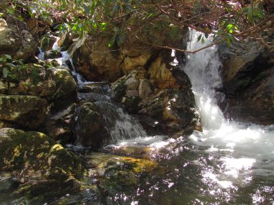 Small falls and cascades located just above the top of the Lower Dick Creek Falls   Taken 3-10-2012

