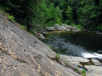 Picture taken while climbing up the rope from the upper falls Taken 7-24-2012
