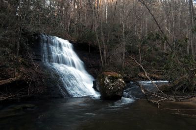 Laurel Branch Falls where that creek enters into Corder Branch which enters into Little Stony Creek (Taken 12-11-2014) 
