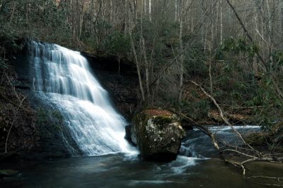 Laurel Branch Falls where that creek enters into Corder Branch which enters into Little Stony Creek (Taken 12-11-2014) 
