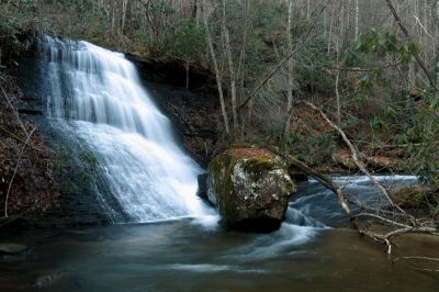 Laurel Branch Falls where that creek enters into Corder Branch which enters into Little Stony Creek (Taken 12-11-2014) 

