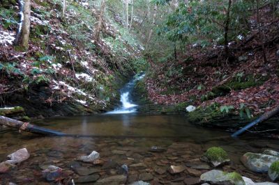 Small Cascade and reflecting pool found on Sill Branch - Taken 11-30-2013
