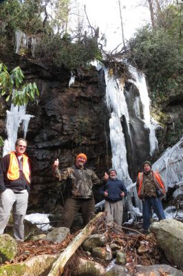 Upper upper upper upper upper Dick Creek Falls Taken 11-22-2014  (group shot) 
