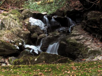 Small falls in the upper most region of Dick Creek - Taken 11-22-2014
